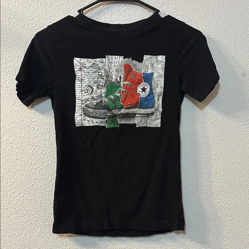 Converse Black Graphic Kids T-Shirt